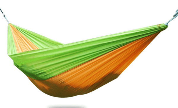 

Гамак без планки плащ с карабином Hammock Net 140см/280см (желто-зеленый)