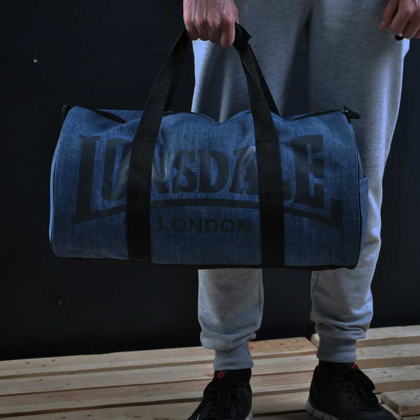 

Сумка Lonsdale London. Для тренировок, спорта. Синяя с черным.