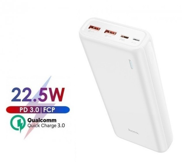 

Павербанк Hoco Fully Premium 20000mAh, 22.5W white