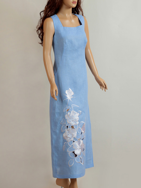 

Жіноча сукня Колос Шарм блакитна  (3091-13530, Жіноча сукня Колос Шарм блакитна 58 (3091-13530)