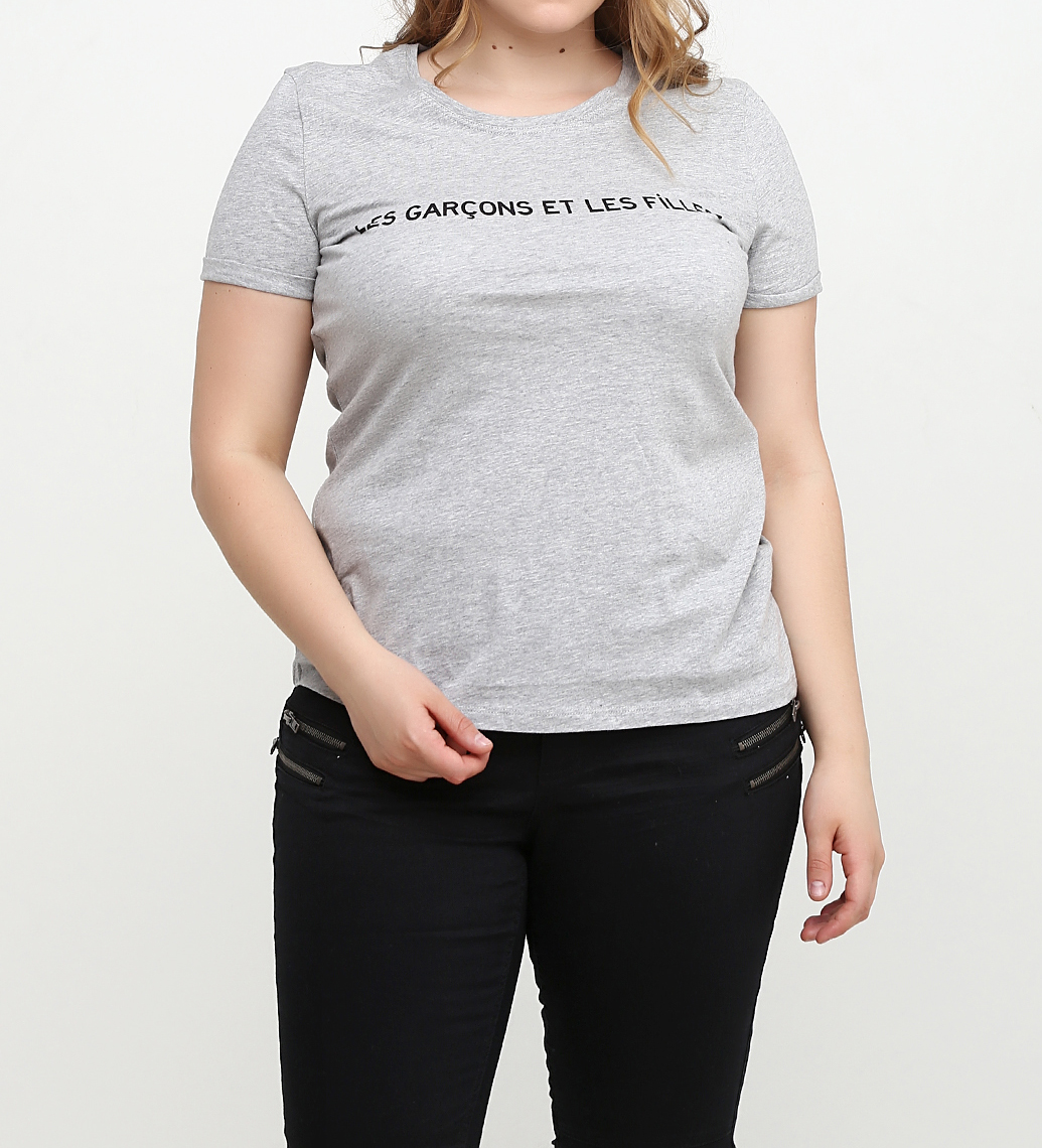 

Футболка Sezane 222018-VR382-3603 34-36 серый