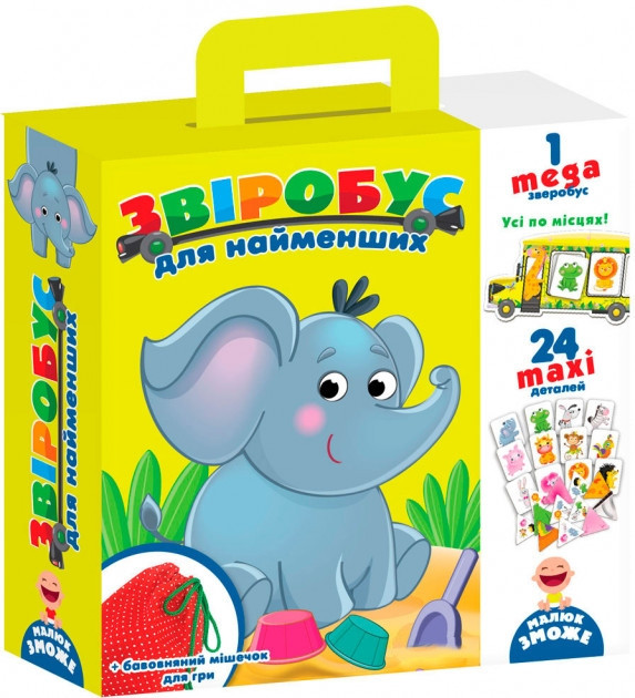 

Игра с мешочком "Зверобус" для малышей (укр) Vladi Toys