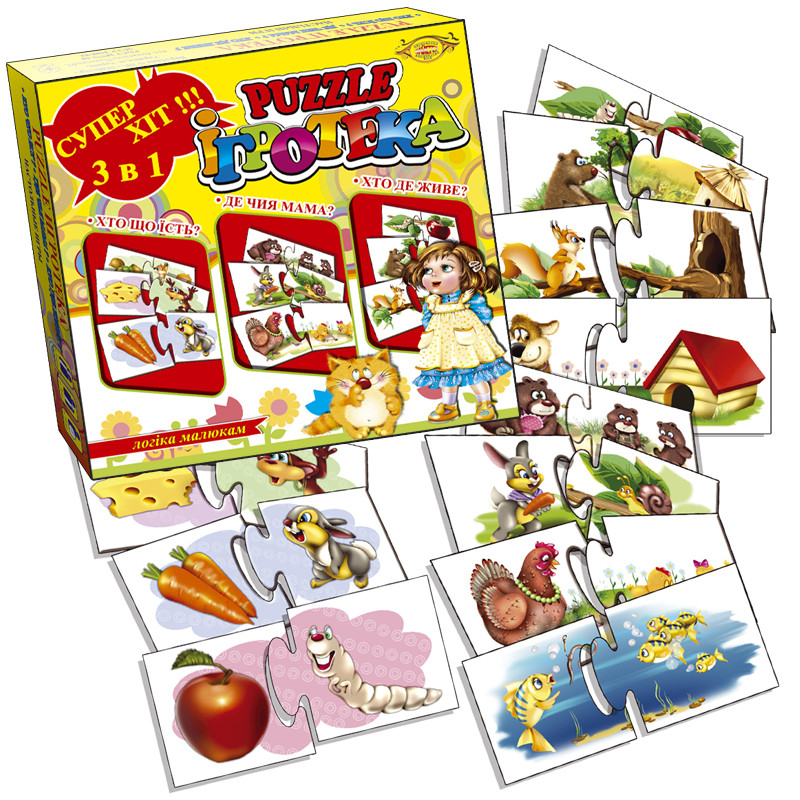 

Настольная игра "PUZZLE Игротека" Пазл От 3-х лет.