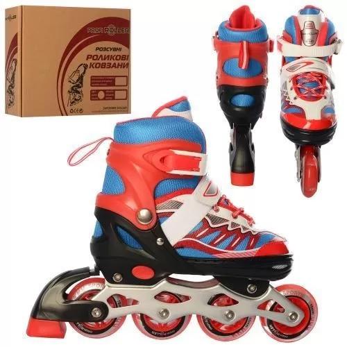 

Роликовые коньки (31-34 Стелька 18 см) Profi Красно-синий