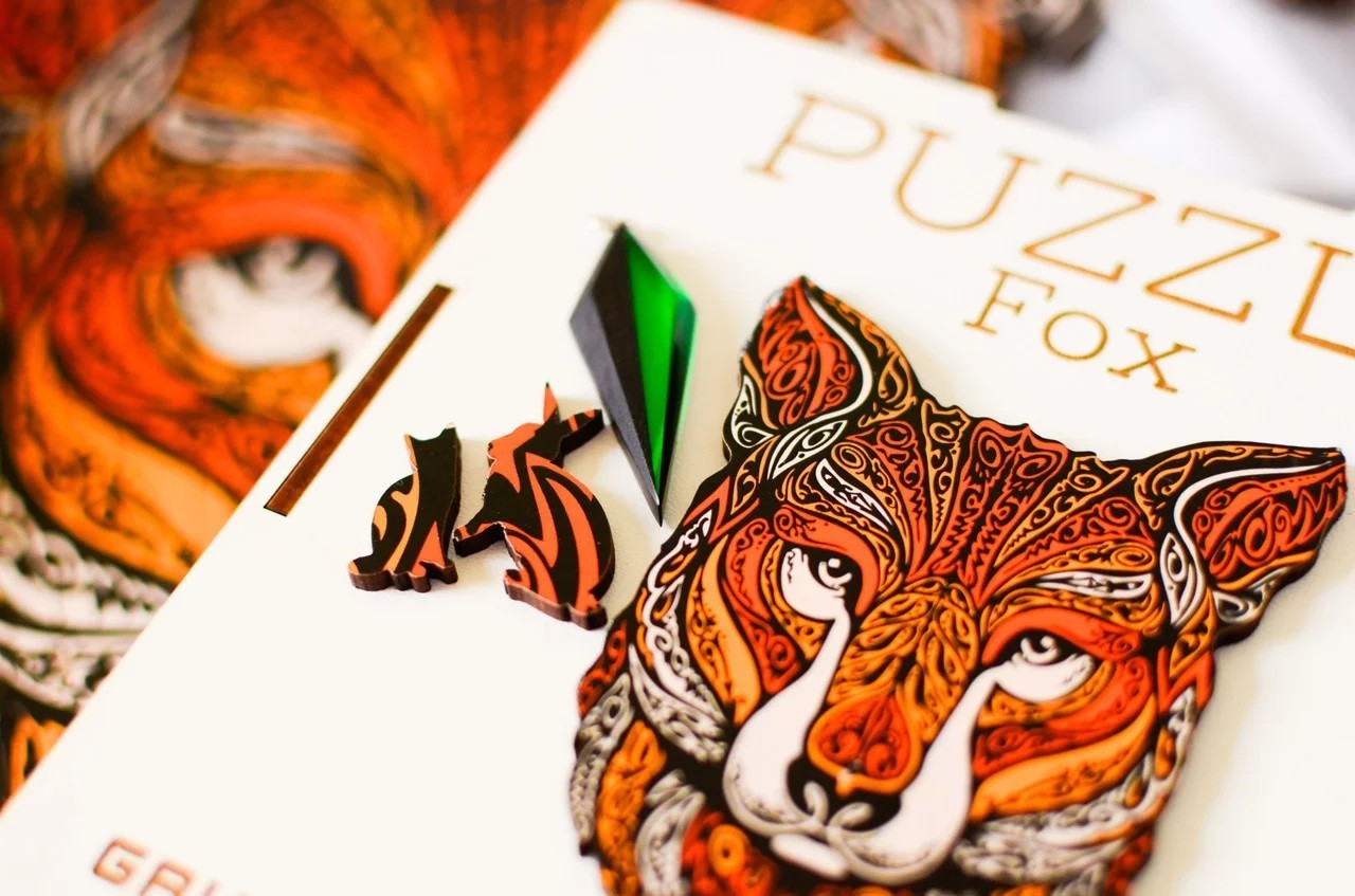

Оригинальные деревянные фигурные пазлы Puzzle Fox Gavor
