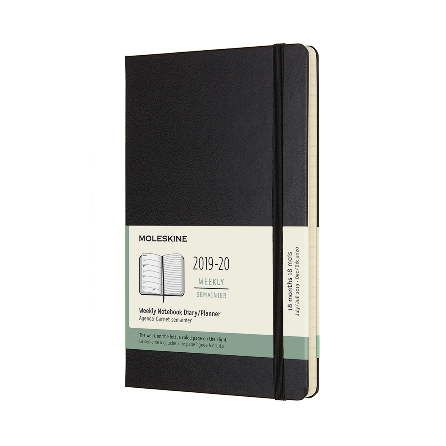 

Щотижневик Moleskine 2019-2020 середній Чорний (8058647629421)