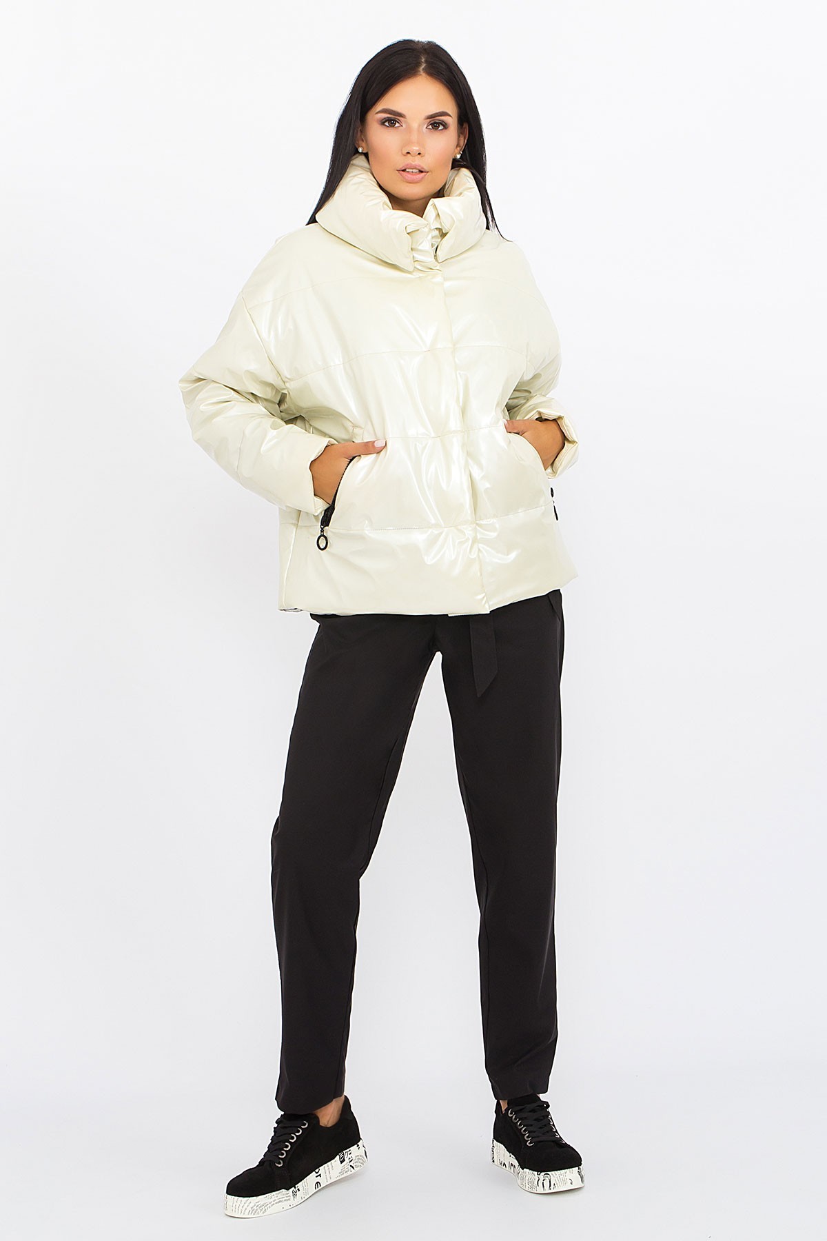 

Пуховик короткий женский Lari Лия 42-46 Белый