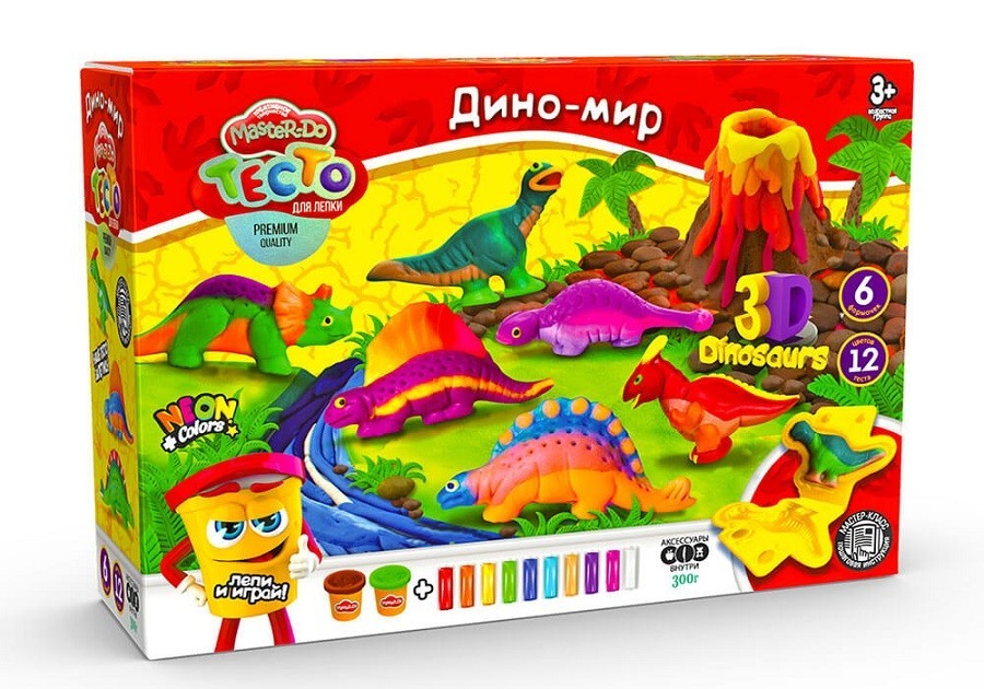 

Детский набор Тесто для лепки Danko Toys Master Do Динозавры ДТ-ТЛ-02-60