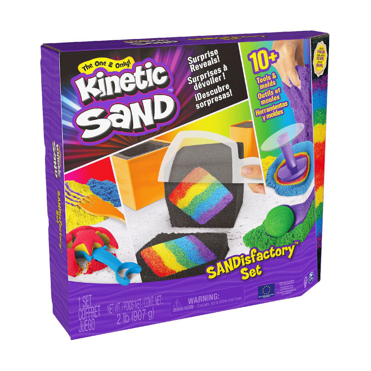 

Набор для детского творчества Kinetic Sand Фабрика Sandisfactory 4 цвета 907 г (71603) (7300006634104)