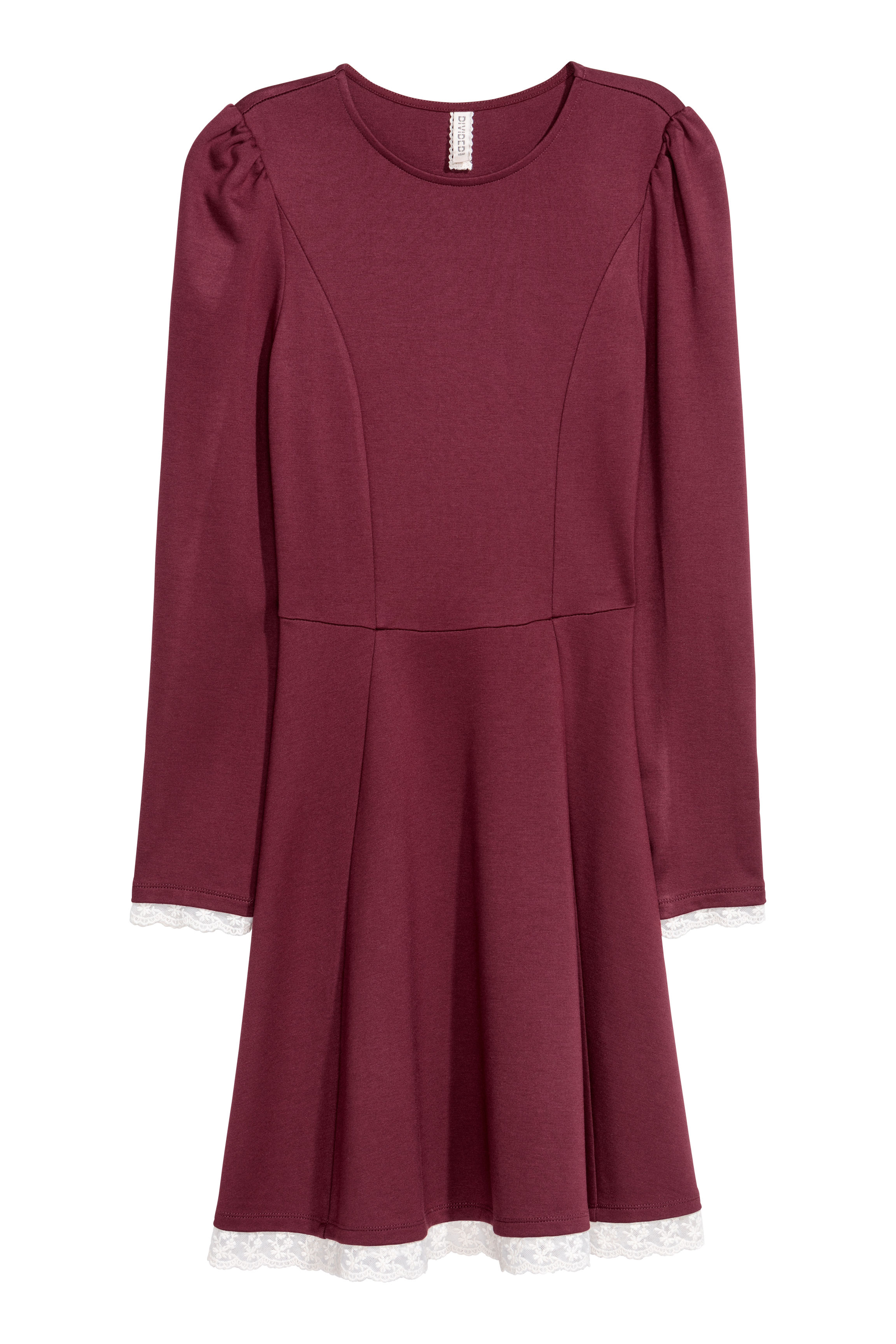 

Платье H&M 0606769  бордовый, Платье H&M 0606769 46 бордовый
