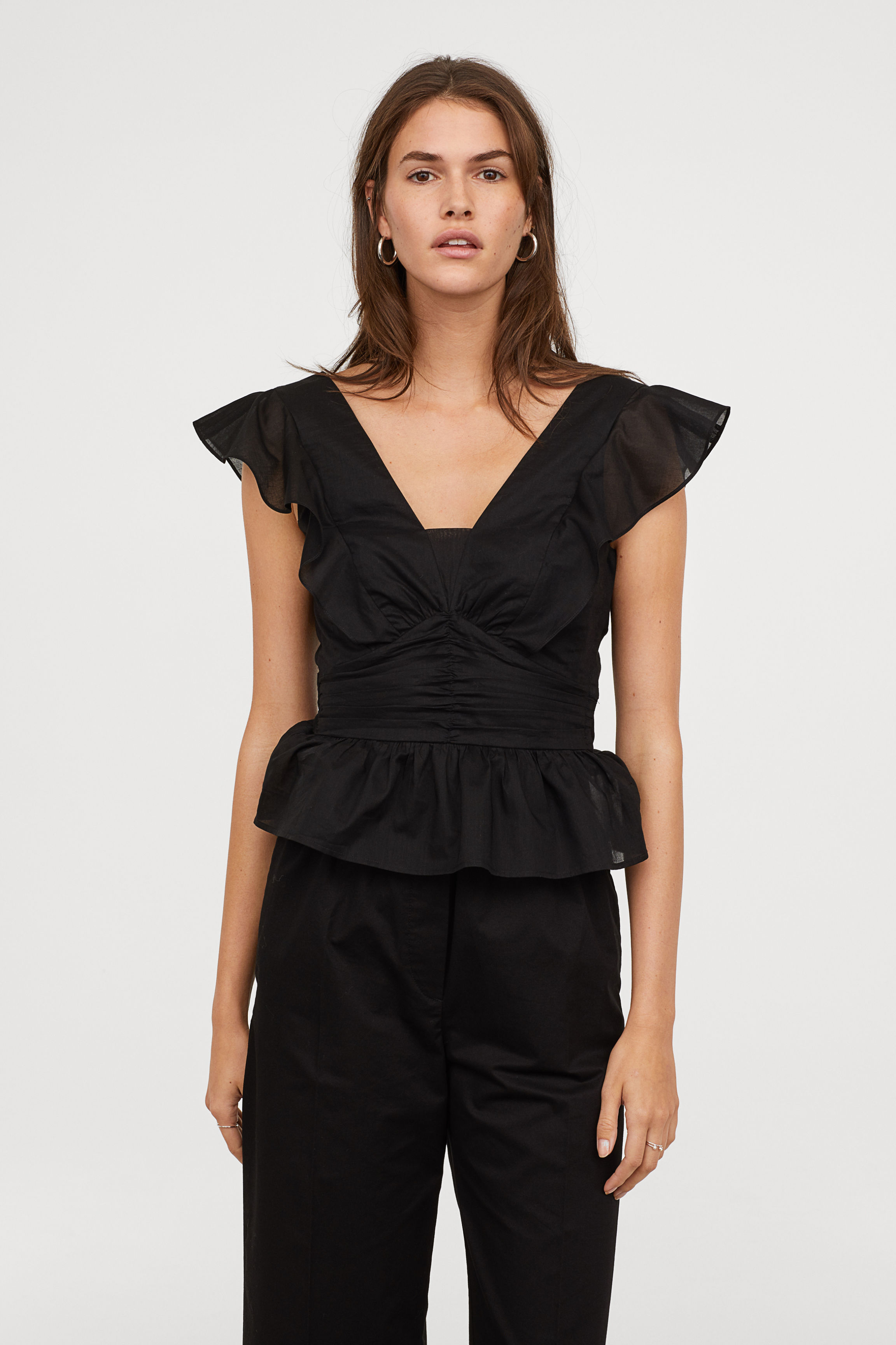 

Блуза H&M 0670952  черный, Блуза H&M 0670952 44 черный