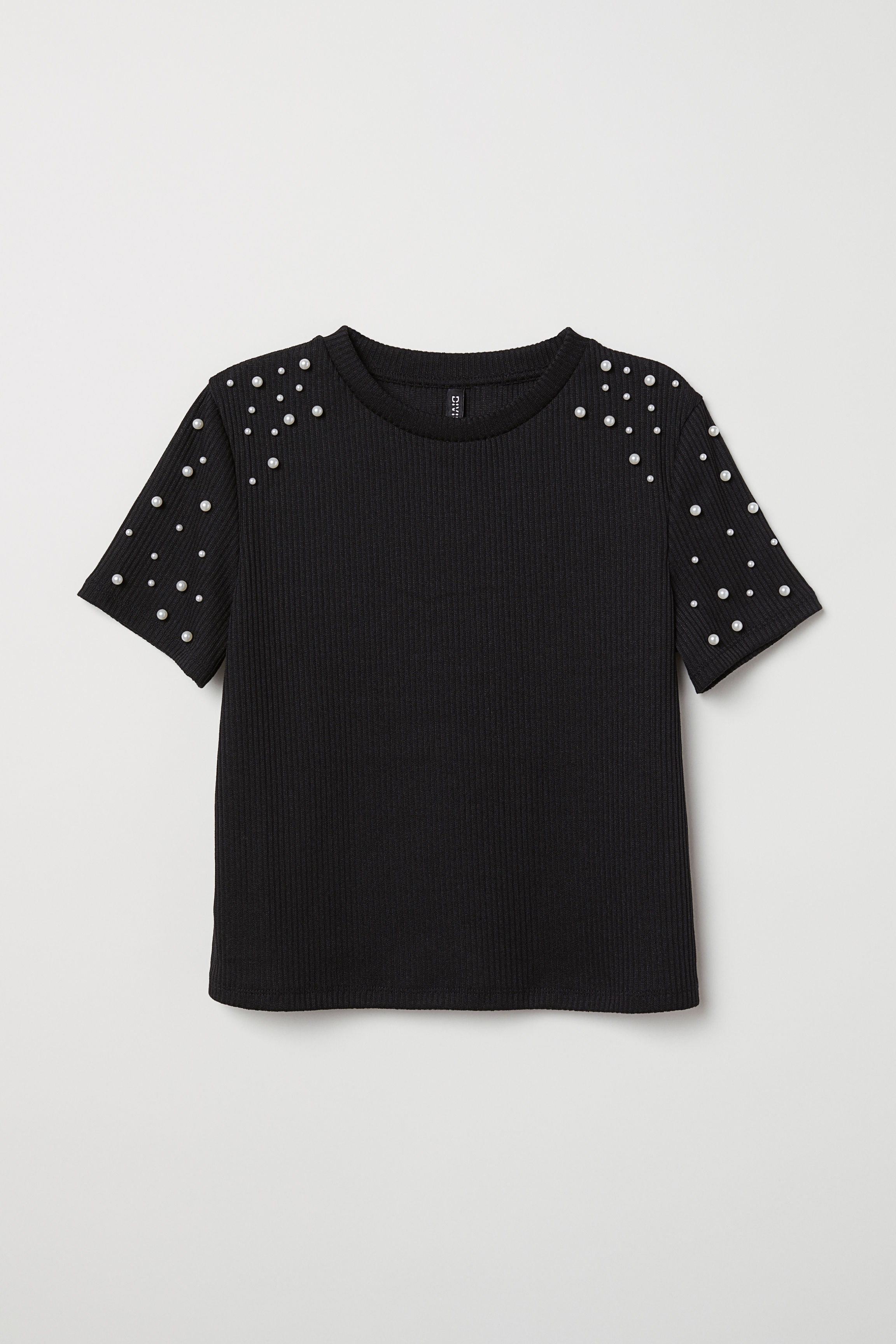 

Топ H&M 0621019-01  черный, Топ H&M 0621019-01 XS черный