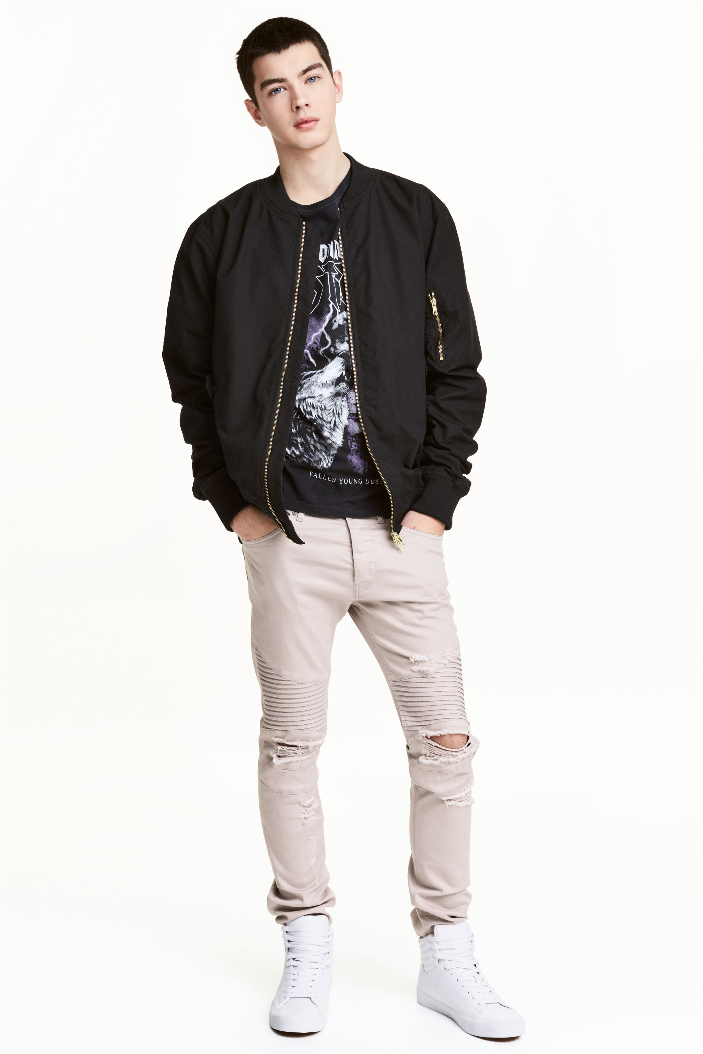

Джинсы H&M 0458428-3511  бежевый, Джинсы H&M 0458428-3511 30 бежевый