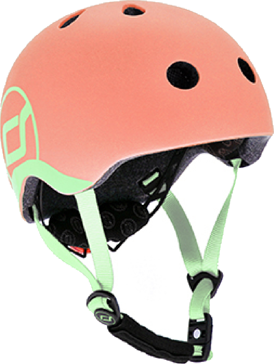 Акция на Защитный детский шлем Scoot and Ride с фонариком 45-51 см Персик (XXS/XS) (SR-181206-PEACH) от Rozetka UA