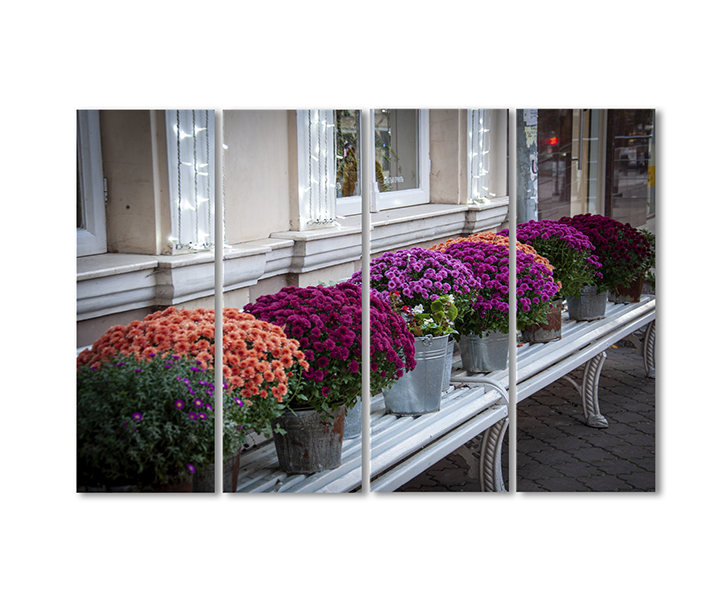 

Модульная картина Artel «Вазоны под окном» 4 модуля 90x135 см