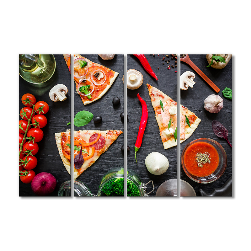 

Модульная картина Artel «Веселая пицца» 4 модуля 80x120 см