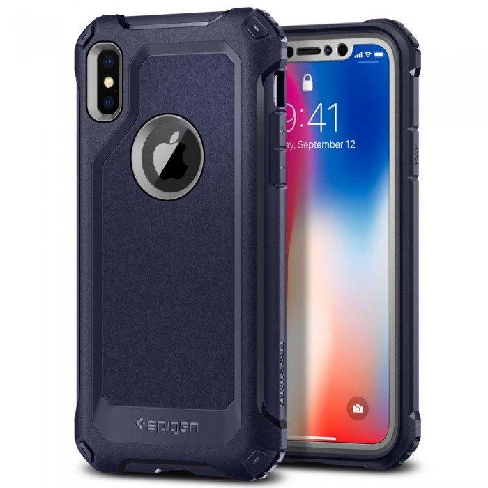 

Чехол Spigen для iPhone X Pro Guard Midnight Blue
