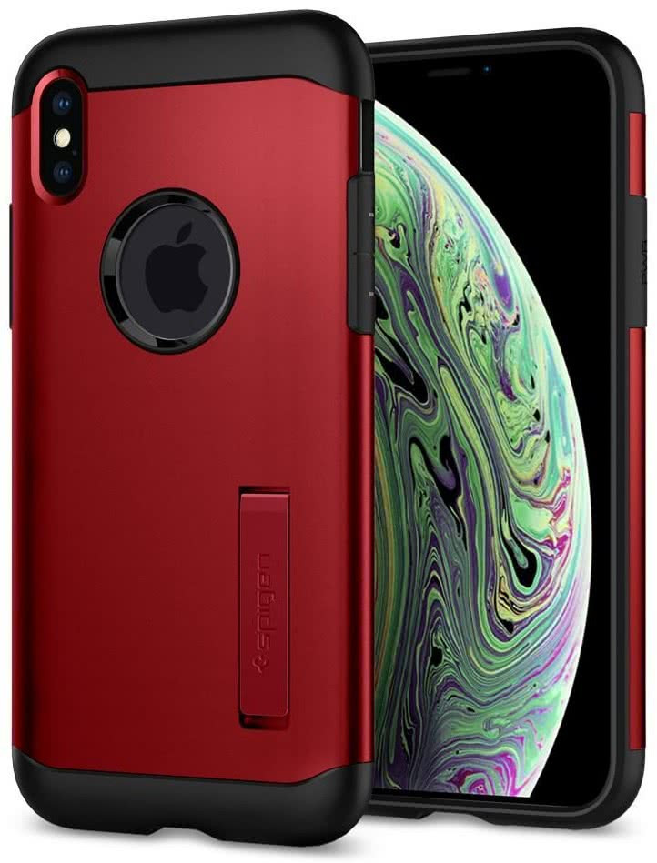 

Чехол Spigen для iPhone XS Max Slim Armor Merlot Red