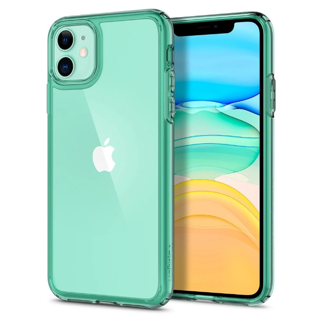 

Чехол Spigen для iPhone 11 Ultra Hybrid Green Crystal