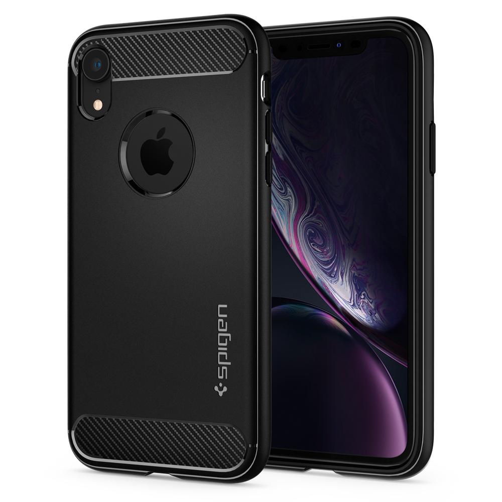 

Чехол Spigen для iPhone XR Rugged Armor Matte Black