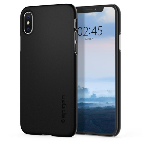 

Чехол Spigen для iPhone XS/X Thin Fit Matte Black