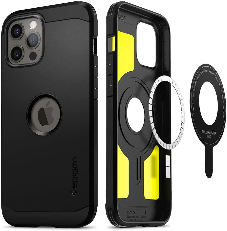 

Чехол Spigen для iPhone 12 | 12 Pro Tough Armor MagSafe Black