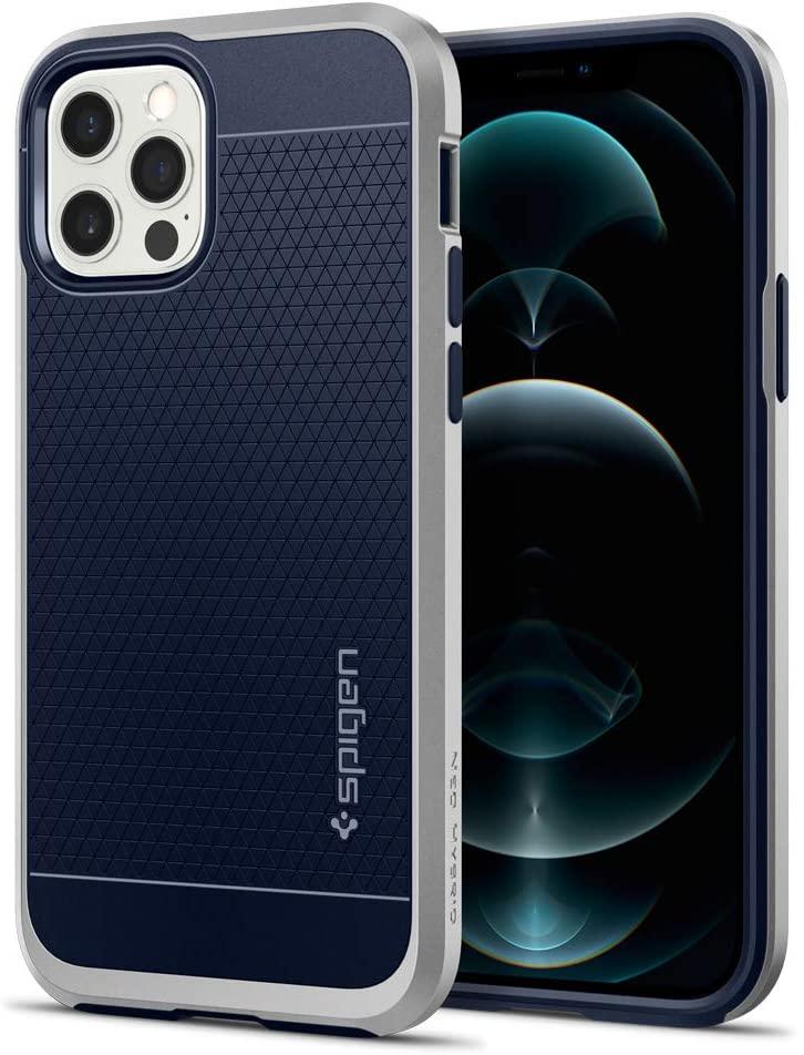 

Чехол Spigen для iPhone 12 | 12 Pro Neo Hybrid Satin Silver