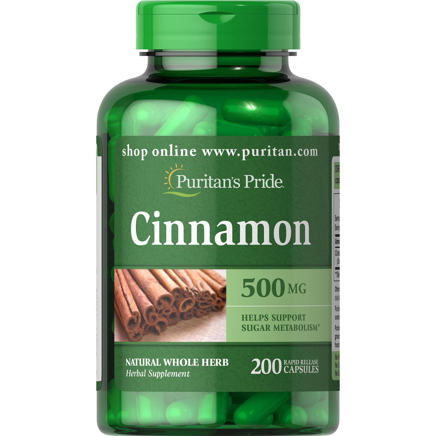 

Витамины и минералы Puritans Pride Cinnamon 500 мг 200 капсул (445044)