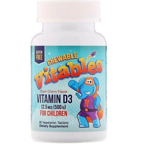

Витамины и минералы Vitables Vitamin D3 Chewable for Children 125 мкг 90 вег.таб (445458)