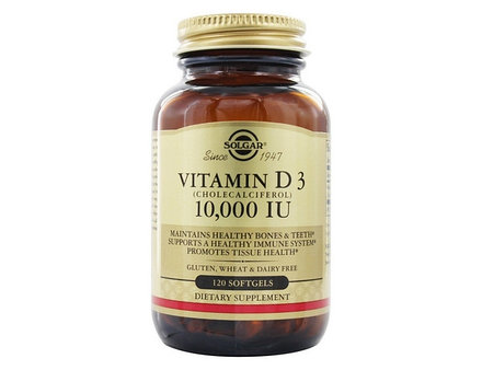 

Витамины и минералы Solgar Vitamin D3 10000 IU 120 гель. капсул (445301)