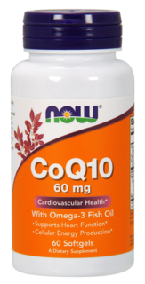 

Коэнзим Q10 Now Foods Coenzyme Q10 60 мг With Omega 3 60 капсул (445968)