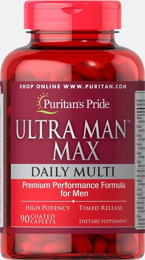 

Витамины и минералы Puritans Pride Ultra Man Max 90 капсул (445167)