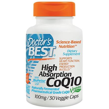 Коэнзим Q10 Doctor's Best High Absorption CoQ10 100 мг 30 капсул ...