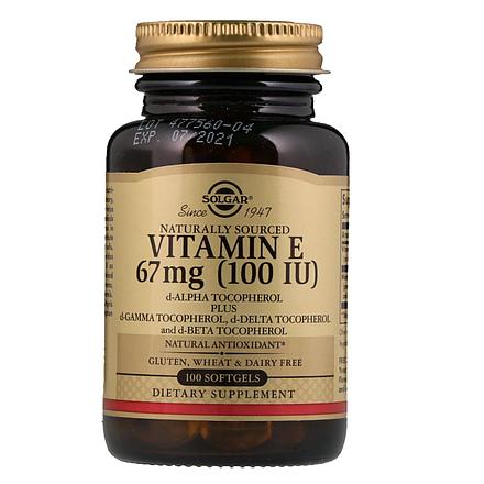

Витамины и минералы Solgar Vitamin E 100 IU 100 гель. капсул (445303)