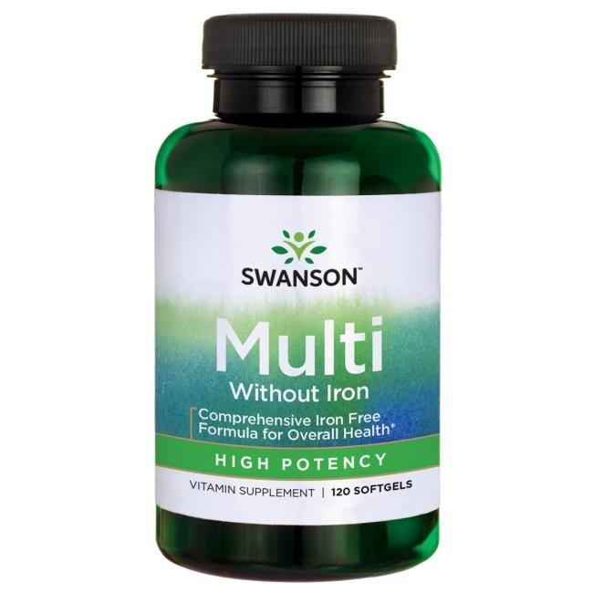 

Витамины и минералы Swanson Multi without Iron High Potency 120 гель. капсул (445382)