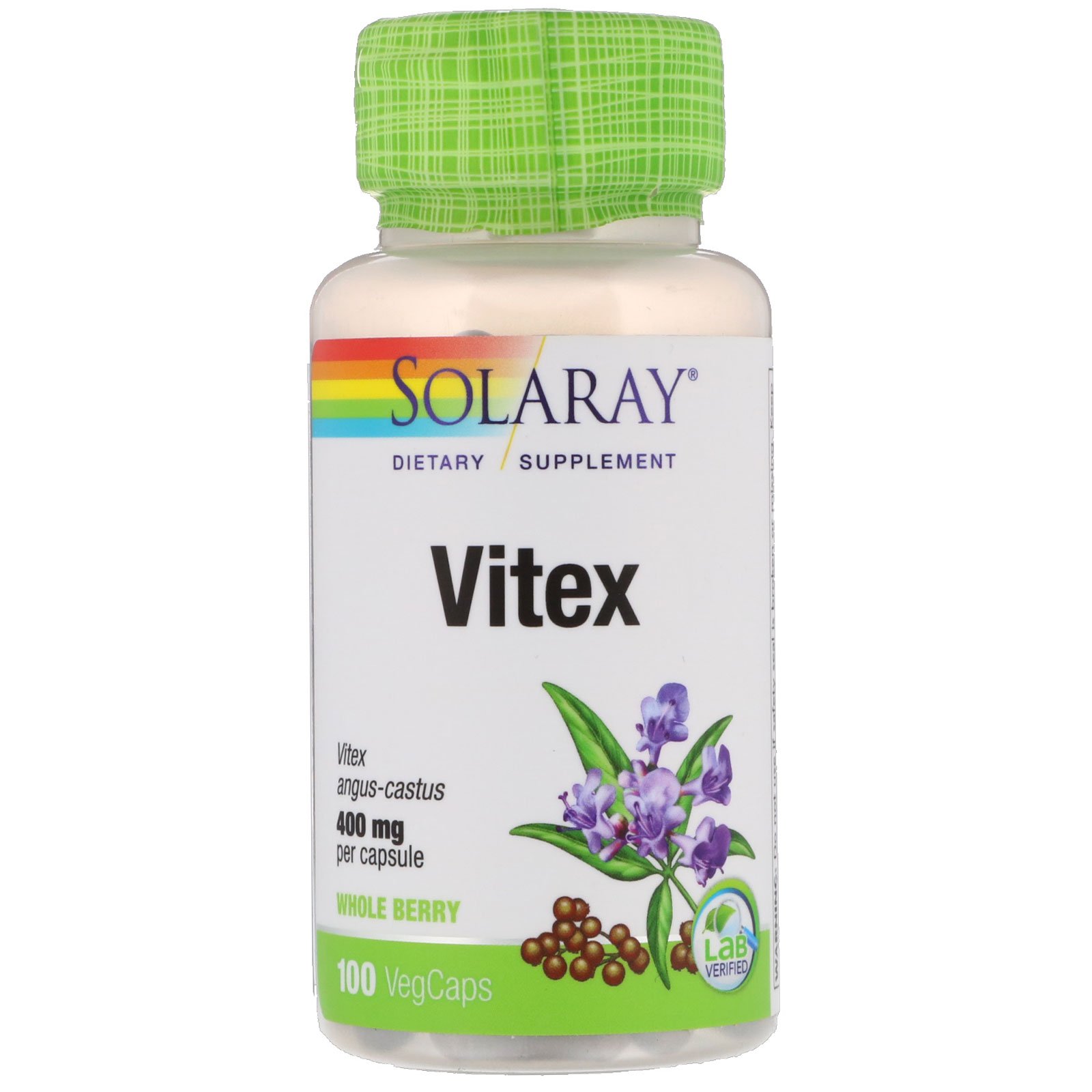 

Витамины и минералы Solaray Vitex 400 мг 100 вег. капсул (445266)