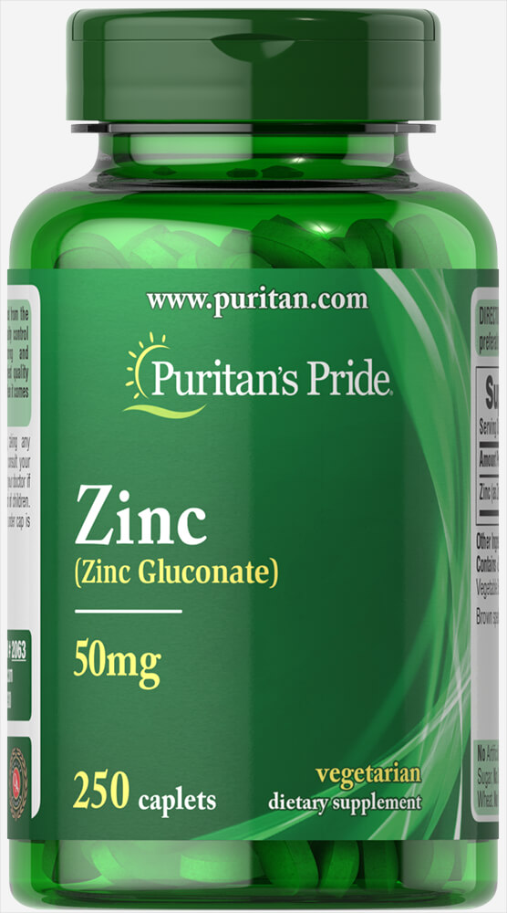 

Цинк Puritans Pride Zinc 50 мг 250 капсул (447430)