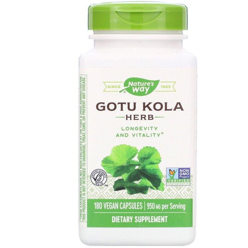 

Готу Кола Nature's Way Kola Herb 950 мг 180 Капсул (445654)