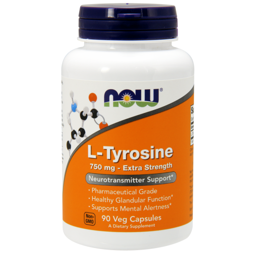 

L-Тирозин Now Foods L-Tyrosine 750 мг 90 вегетарианских капсул (444209)