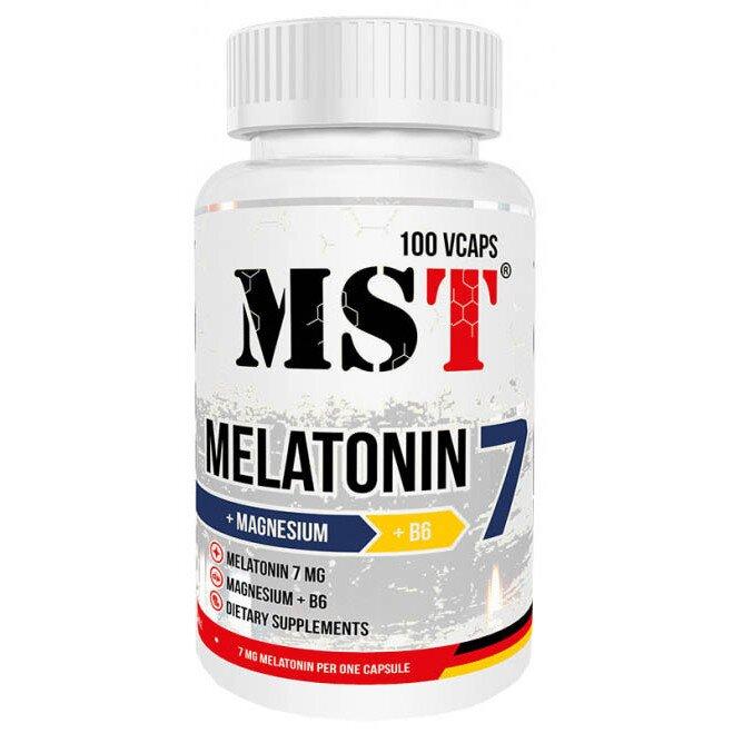 

Снотворное MST Nutrition Melatonin 7 +Magnesium +B6 (100 капс) (447198)
