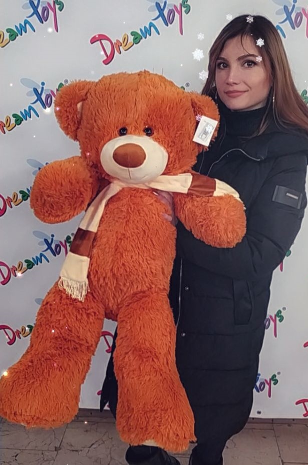 

Игрушка мягкая Медведь «Боб», 100см, золото(MSH100SM-золото)