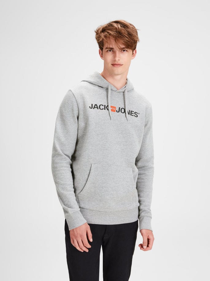 

Худи Jack & Jones 12137054  Light Grey Melange, Худи Jack & Jones 12137054 XL Light Grey Melange