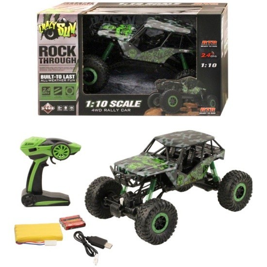 

Машина на радиоуправлении HB Toys 1100161 багги CRAZY SUV, зеленый