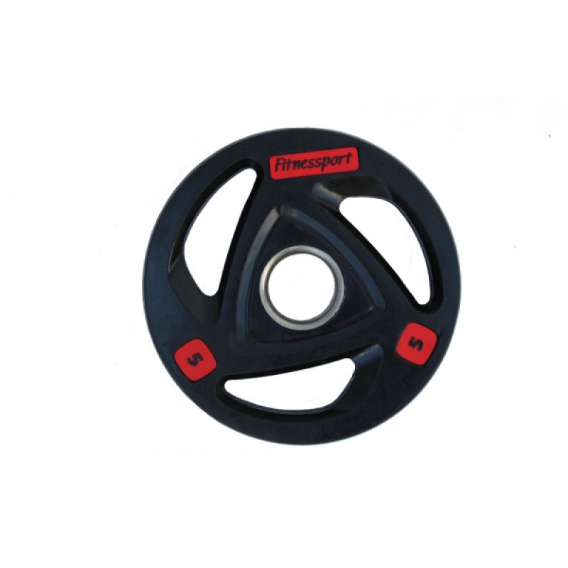 

Диск олимпийский обрезиненный Fitnessport черный 5 кг, код: 10244-S49