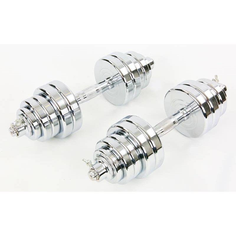 

Гантели разборные хромированные CrossGym 2х17,5 кг, код: TA-8045-35