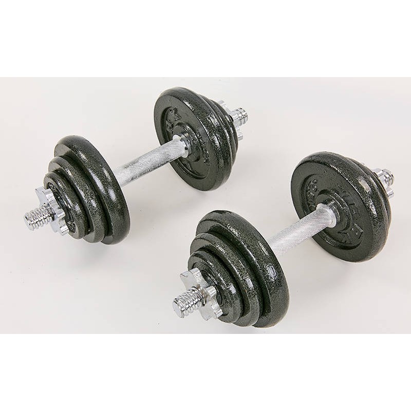 

Гантели разборные стальные CrossGym York 2х10 кг, код: TA-8212-20