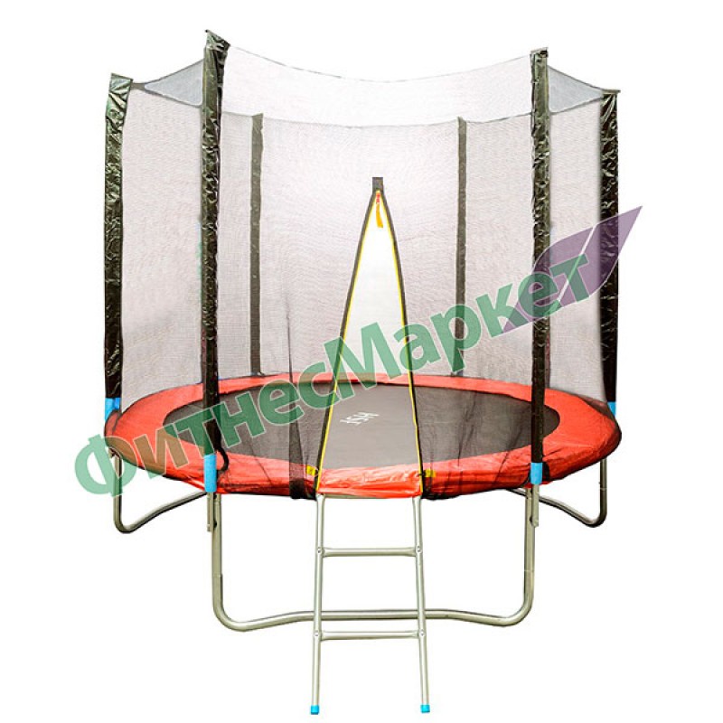 

Батут HouseFit 8FT 2500 мм с сеткой и лестницей, код: К00010756