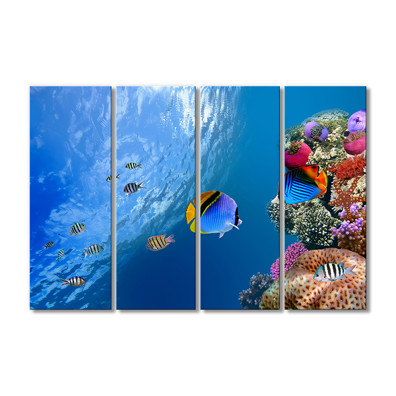 

Модульная картина Artel «Движущиеся рыбы» 4 модуля 60x90 см