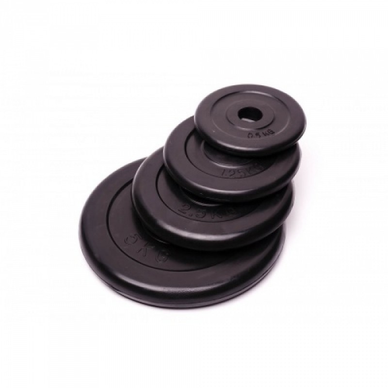 

Диск домашний обрезиненный Fitnessport черный 5 кг, код: 10251-S49