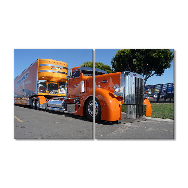 

Модульная картина Artel «Грузовик Петербилт оранжевый» 2 модуля 70x105 см